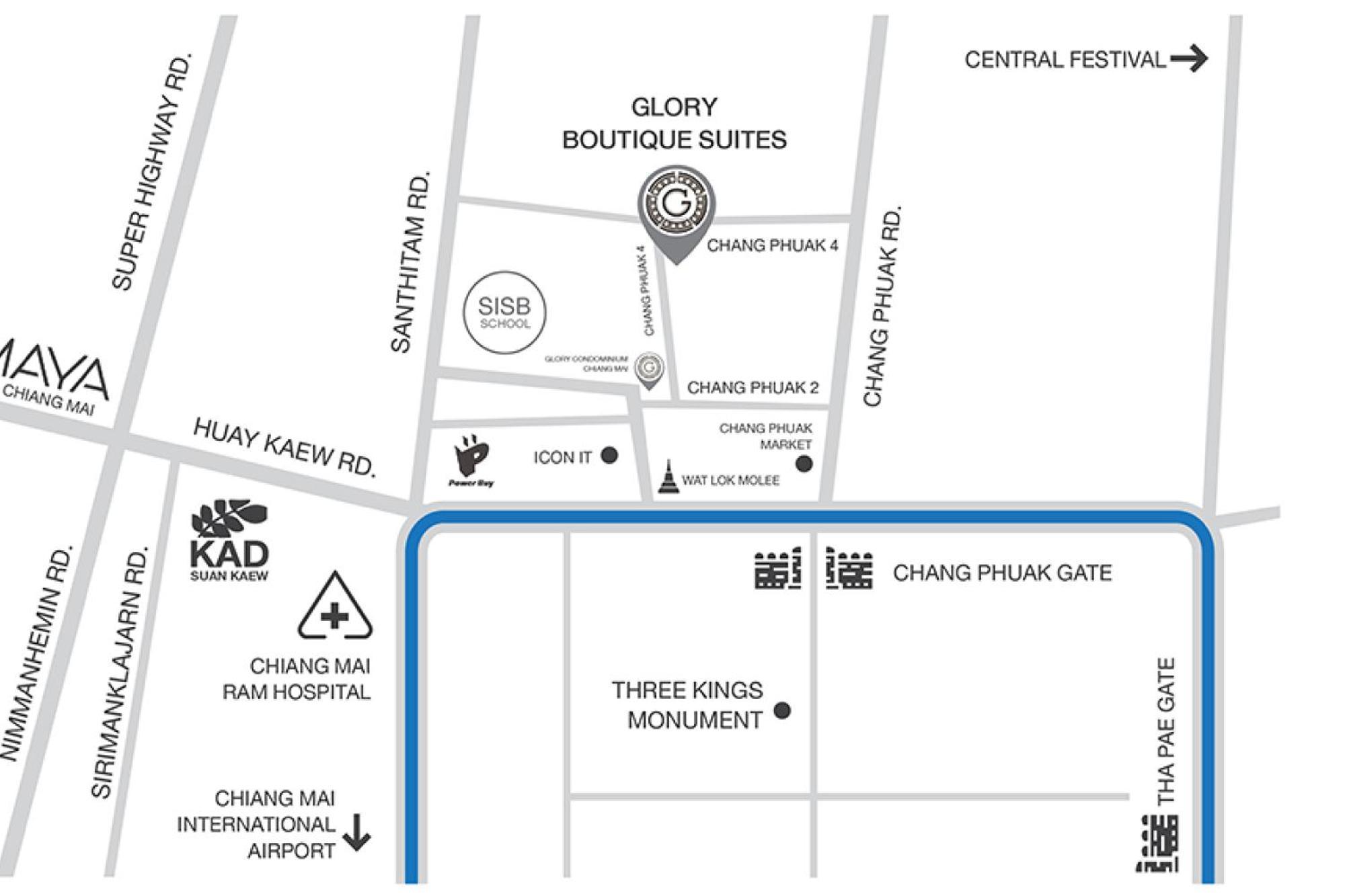 Glory Boutique Suites 清迈古城荣耀精品酒店 Čiang Mai Exteriér fotografie